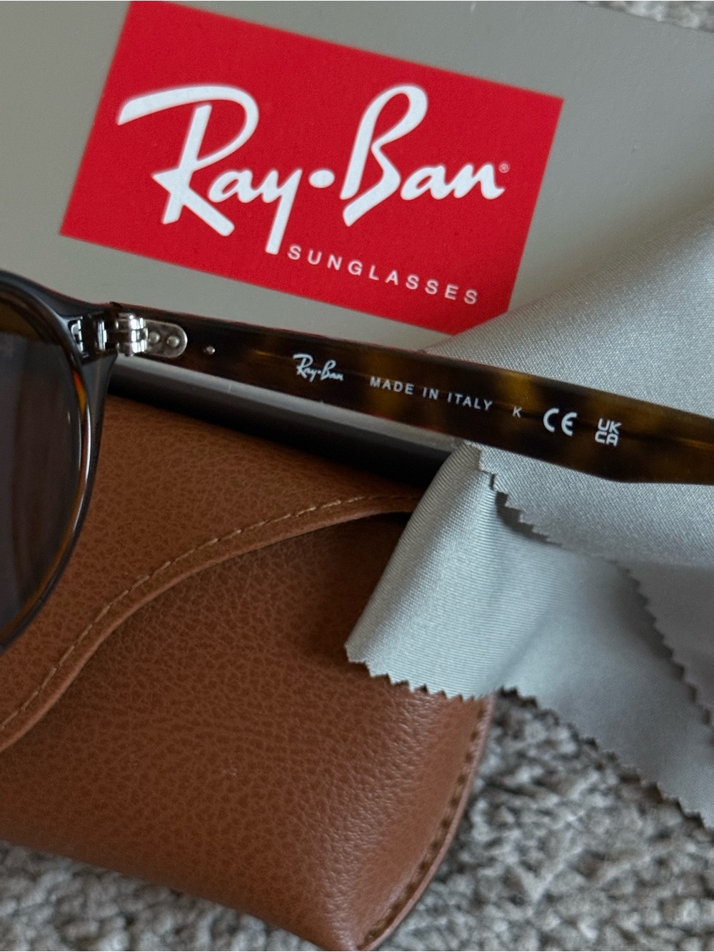 Ray-Ban Tortoiseshell Brown Frame Sunglasses - Picture 4 of 5